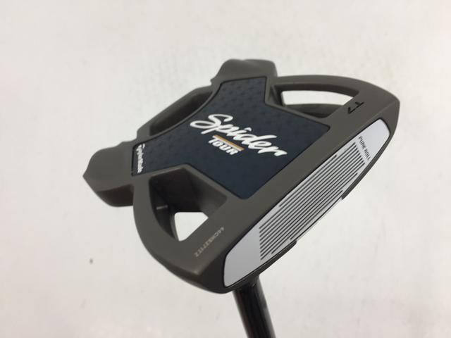 返品OK 【中古ゴルフクラブ】【超美品】テーラーメイド スパイダー ツアー ダブルベント with TruePath パター 2024 KBS BLACK STEPLESS スチール パター