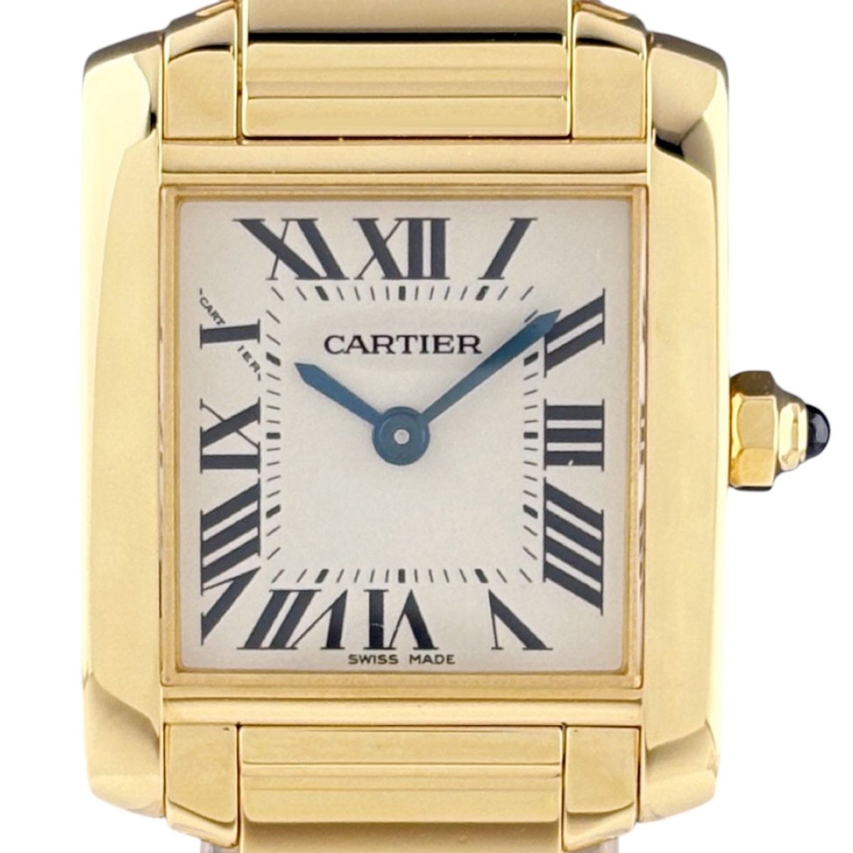【保証書】カルティエ CARTIER タンクフランセーズ SM W50002N2 腕時計 YG クォーツ アイボリー系 レディース 【中古】 1,014,300円