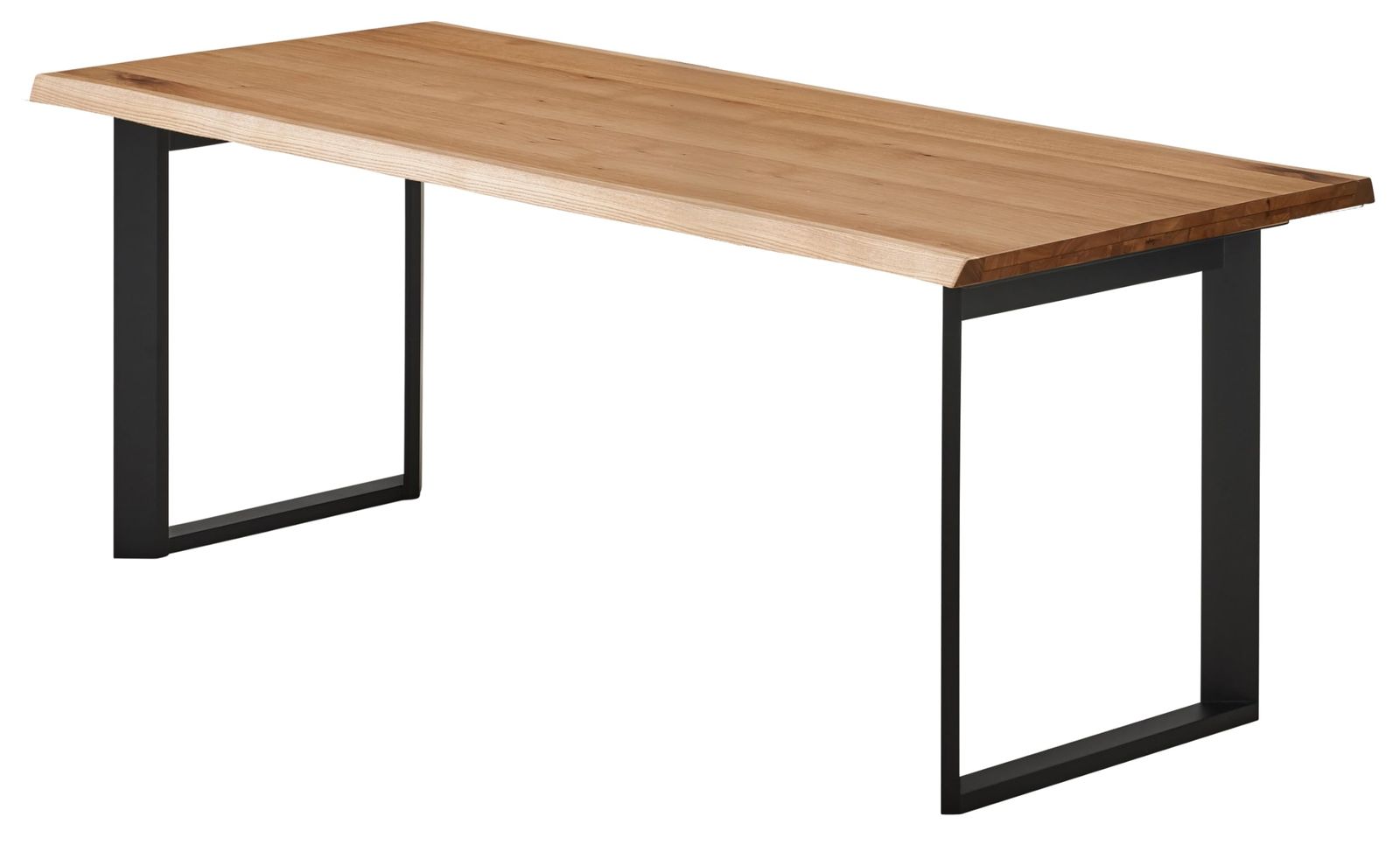 関家具(Sekikagu) ダイニングテーブル なぐり加工 幅180cm オーク天板/ブラック脚 ビルズ 460349