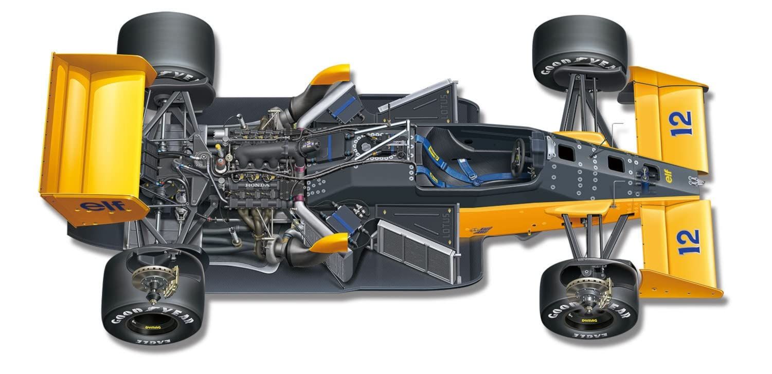 プラッツ/BEEMAX 1/12 ロータス99T 1987 モナコGP ウィナー プラモデル BX12001 成型色