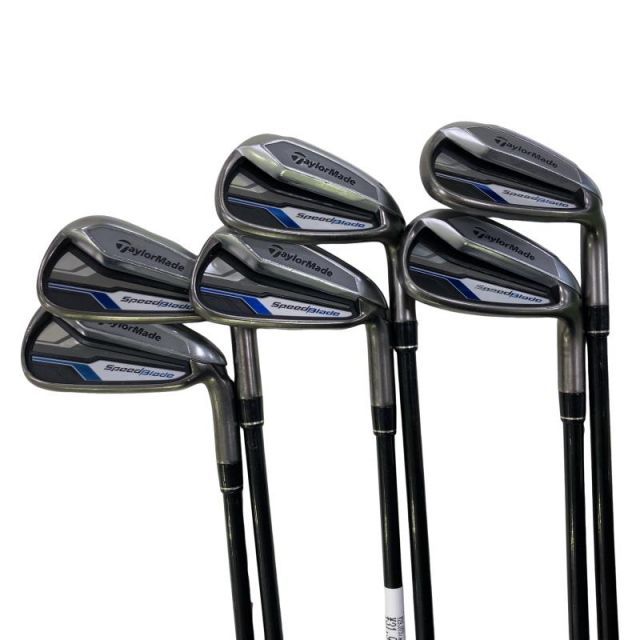 【中古】 テーラーメイド Speed Blade 6S アイアンセット IR 純正特注シャフト (フレックスS) メンズ 男性用 右利き 右用 Cランク ゴルフクラブ