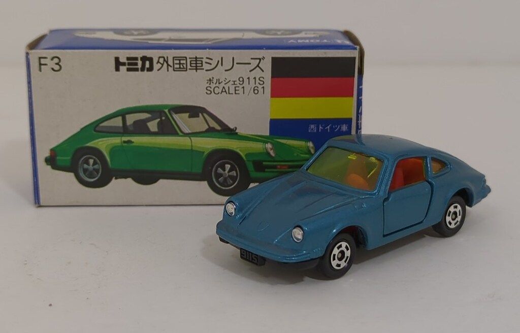 トミー トミカ/青箱日本製 高島屋特注 ポルシェ 911S 青メタ黄窓赤内装 F3-1-2 22,660円