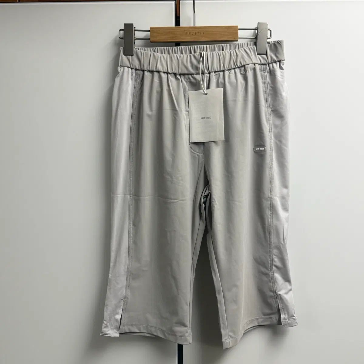 アモーメント バイカー ショーツ グレー ベージュ パンツ (1) (新品)