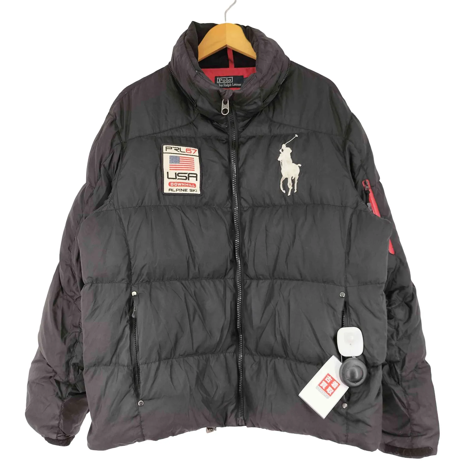 ポロバイラルフローレン Polo by RALPH LAUREN 90s ロゴ刺繍 ダウン
