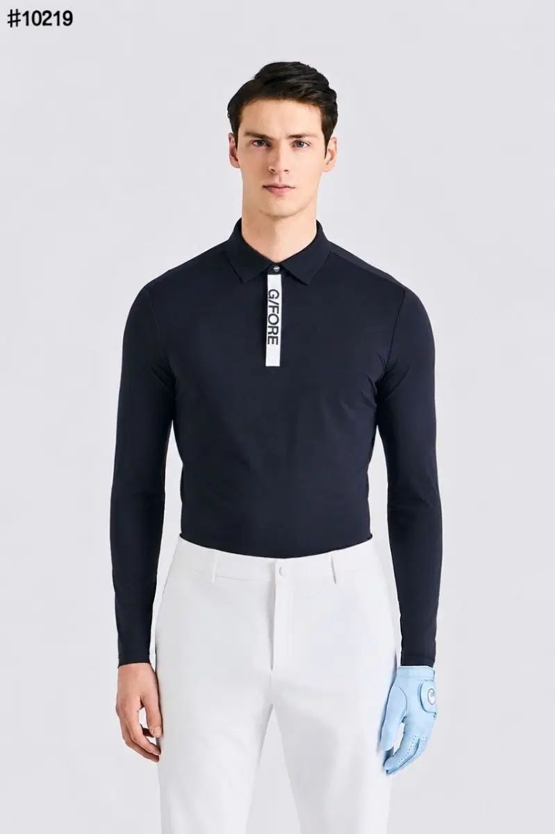 G FORE 4-WAY STRETCH クール ロング スリーブ ポロ Tシャツ