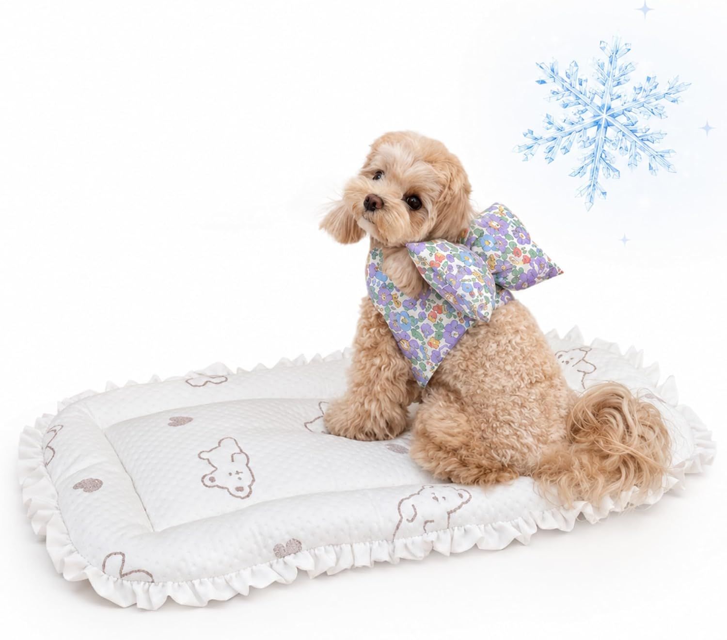 Dearpuppy フォルペ ペットカートクッション レース付 SML 犬猫用 夏用 Q-MAX0.61冷感 洗える 7,703円