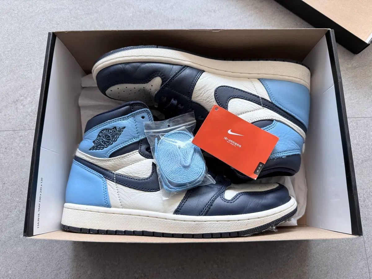 280 NIKE エアジョーダン1 ハイ オブシディアン ブルー