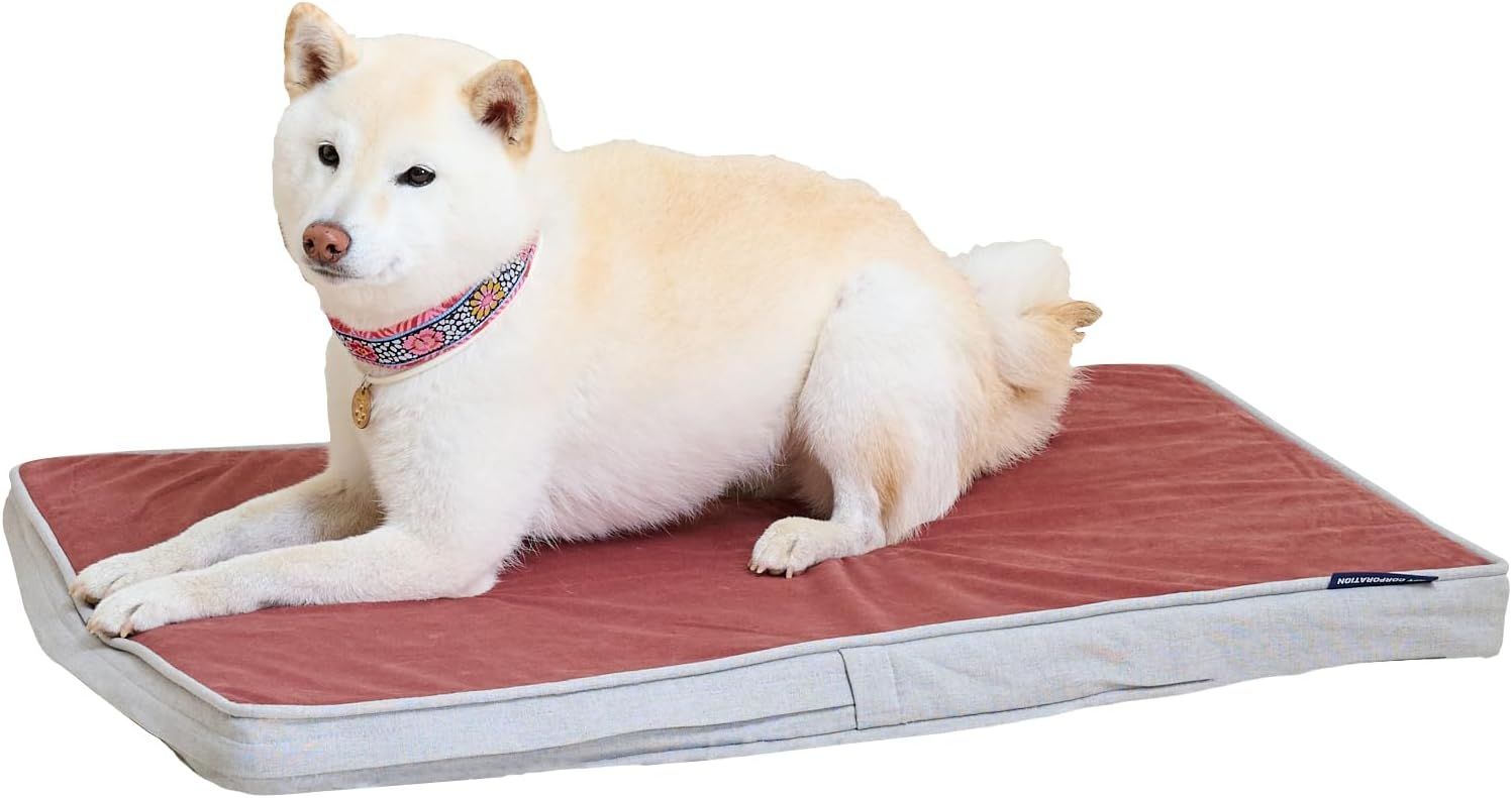 【OFT】洗えるペットマット クッションエアーL パステルピンク ペット ベッド フローリング 健康 清潔 犬 イヌ 猫 ネコ 置く 替える 厚い 暖かい 汚れにくい 涼しい かわいい 老犬 足腰