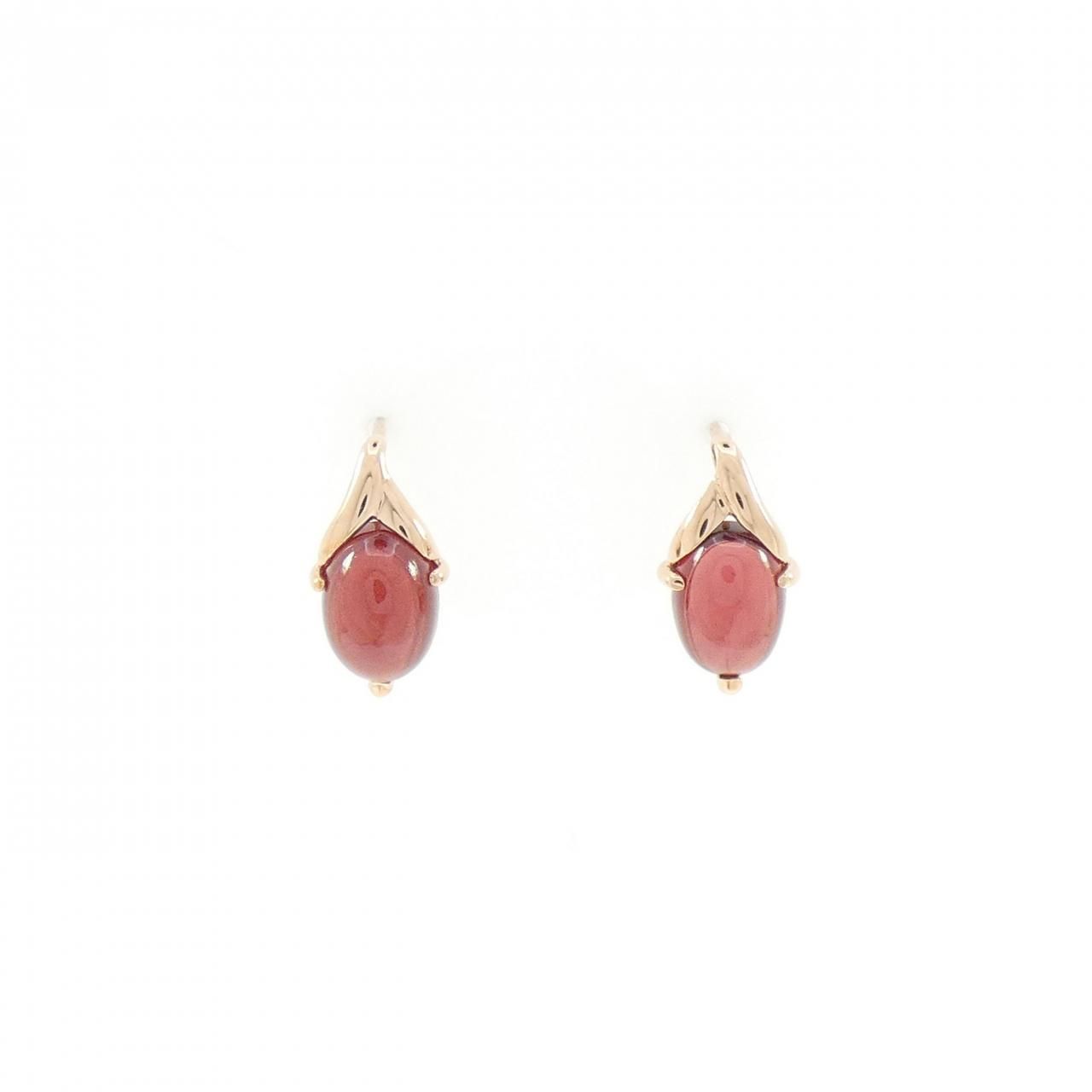 K10PG ガーネット ピアス