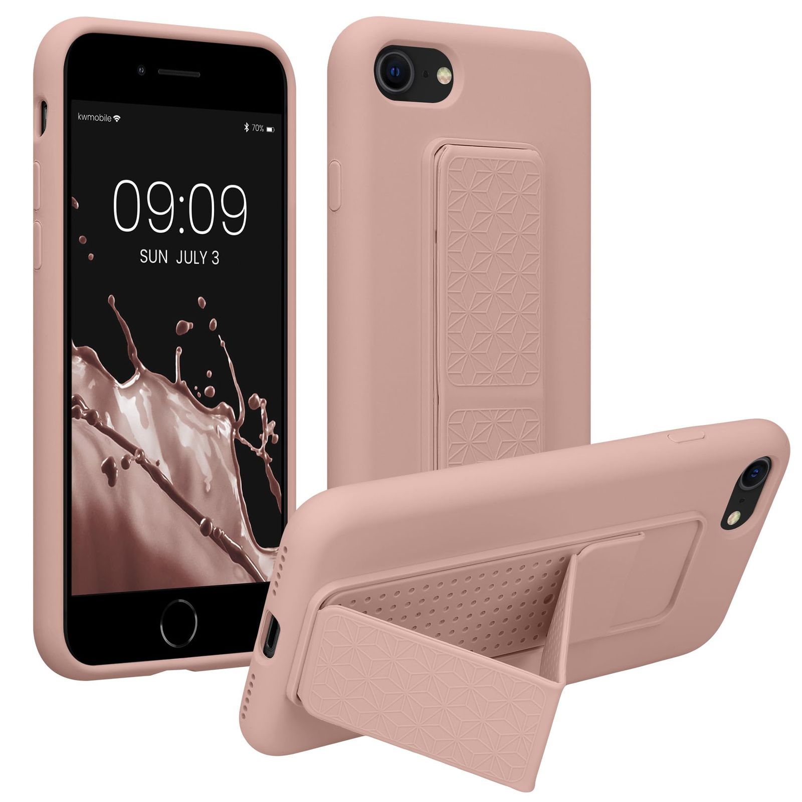 kwmobile Apple iPhone SE3/iPhone SE2/iPhone SE (2022)/iPhone SE (2020)/iPhone 8/iPhone 7 Compatible Case - Smartphone Stand Protective Case Smartphone...
