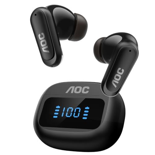★新品★AOC 完全ワイヤレスイヤホン Bluetooth 6.0 ANCノイズキャンセリング 6マイクAI通話 専用アプリ対応 13mm大口径ドライバー カスタムEQ 最大45時間再生 LED残量表示 外音取り込み IPX5防水 自動ペアリ 014b2a70 6,338円
