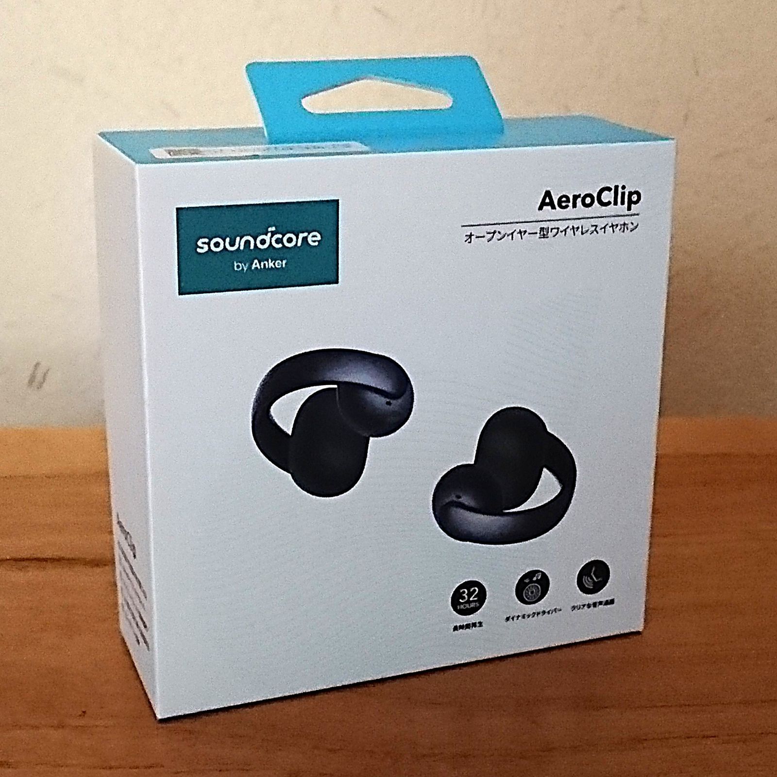 極美品・動作◎】Anker Soundcore AeroClip ミッドナイトブラック