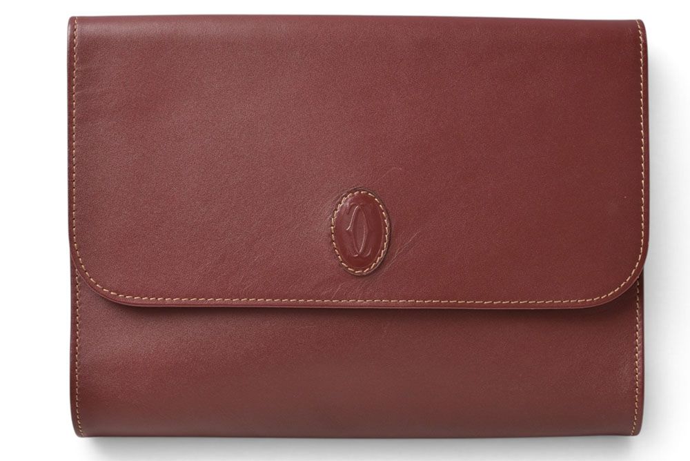 カルティエ クラッチバッグ Cartier マスト ドゥ カルティエ ヴィンテージ バッグ レザー ボルドー【中古】 16,401円