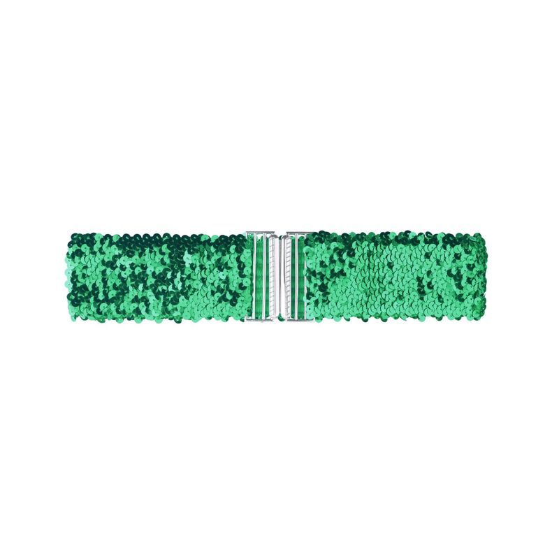 【送料無料】 インスパイア シック レディース ベルト アクセサリー Womens Plus Size Stretchy Waist Belts Metal Interlock Buckles Seq