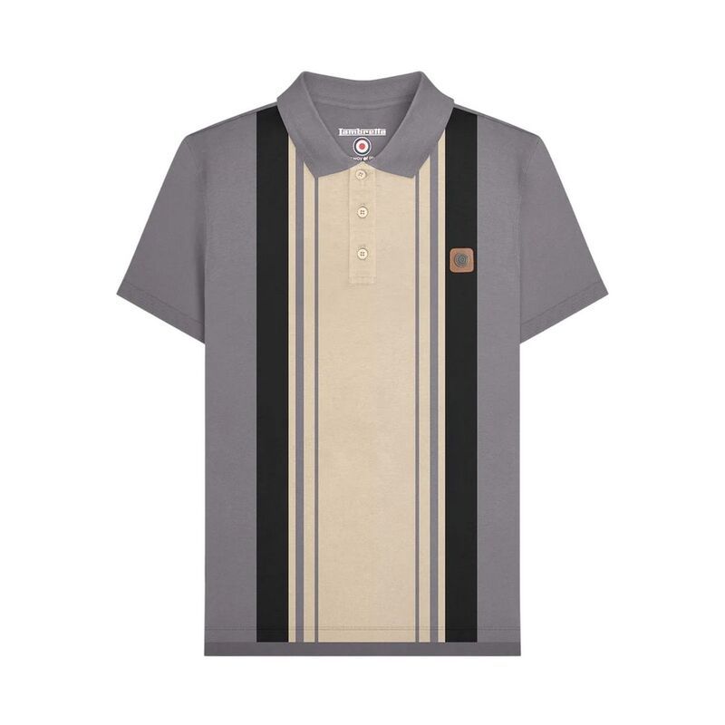 【送料無料】 ランブレッタ レディース シャツ トップス Lambretta Unisex Adult Classic Yarn Dyed e Polo Shirt Iron