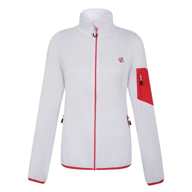 【送料無料】 デアツービー レディース ジャケット・ブルゾン アウター Dare 2B WomensLadies Mountain Series Full Zip Fleece Jacket Whit