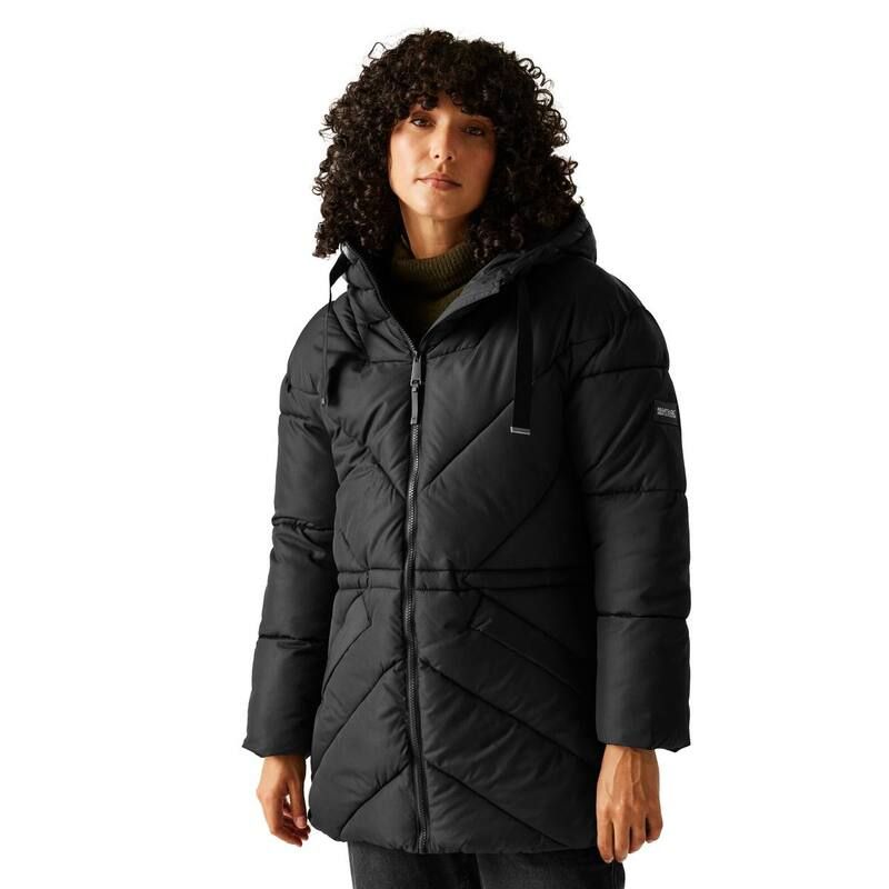 【送料無料】 レガッタ レディース ジャケット・ブルゾン アウター Regatta WomensLadies Rusey Quilted Padded Jacket Black