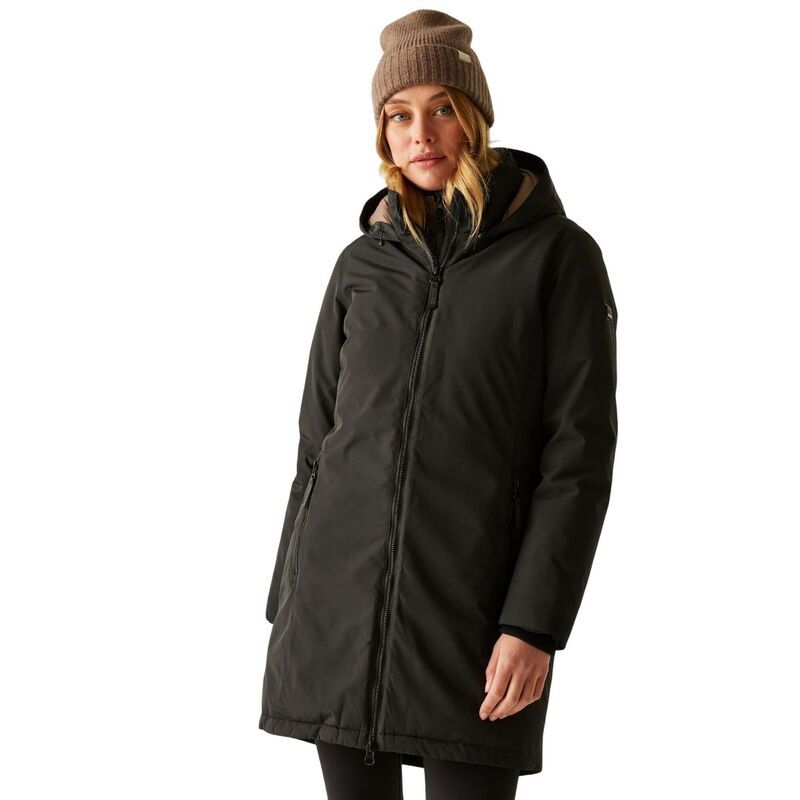 【送料無料】 レガッタ レディース ジャケット・ブルゾン アウター Regatta WomensLadies Marron Insulated Waterproof Jacket Black