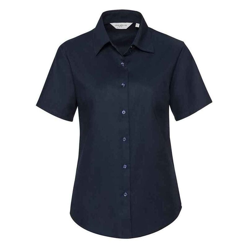 【送料無料】 ラッセルアスレチック レディース シャツ トップス Russell Collection WomensLadies Oxford ShortSleeved Shirt Bright Na