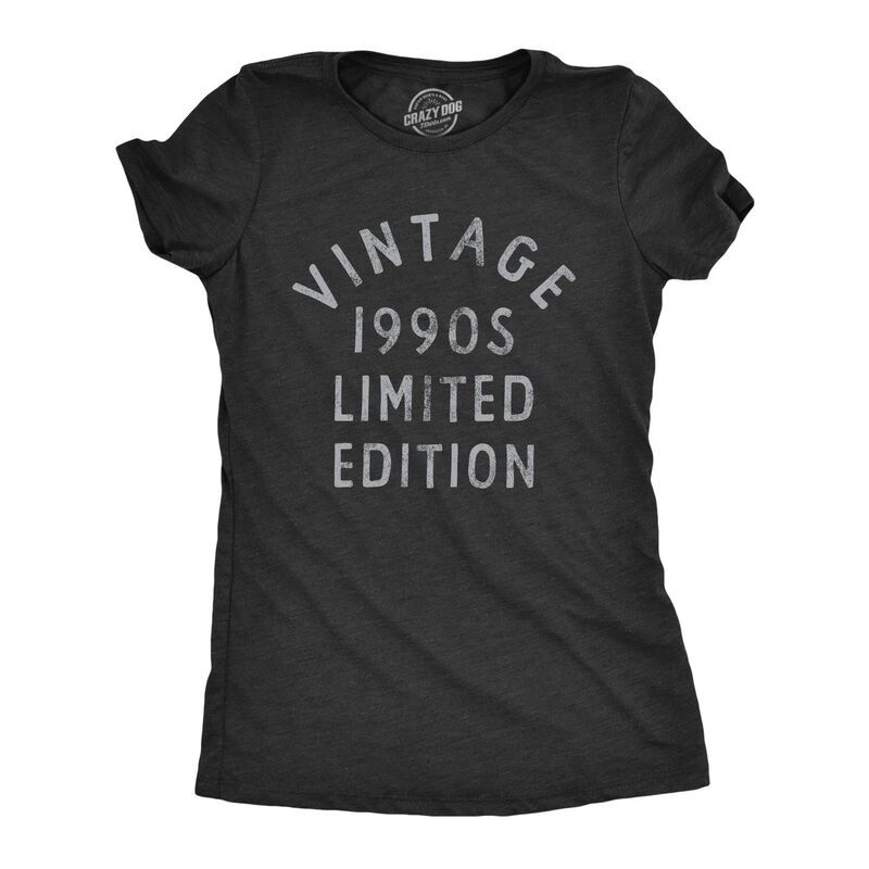 【送料無料】 クレイジードッグTシャツ レディース Tシャツ トップス Womens Vintage 1990s Limited Edition T Shirt Funny Cool 1990 The