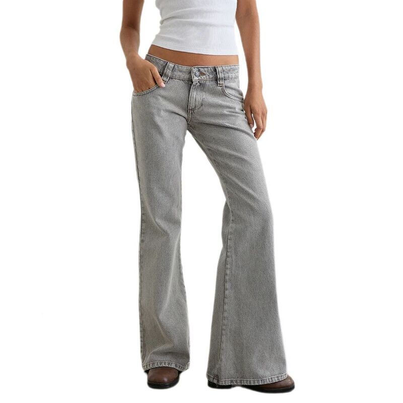 【送料無料】 コジョイン レディース デニムパンツ ボトムス Womens Mid Rise Stretchy Bootcut Jeans Curvy Fit Flared Denim Pants L