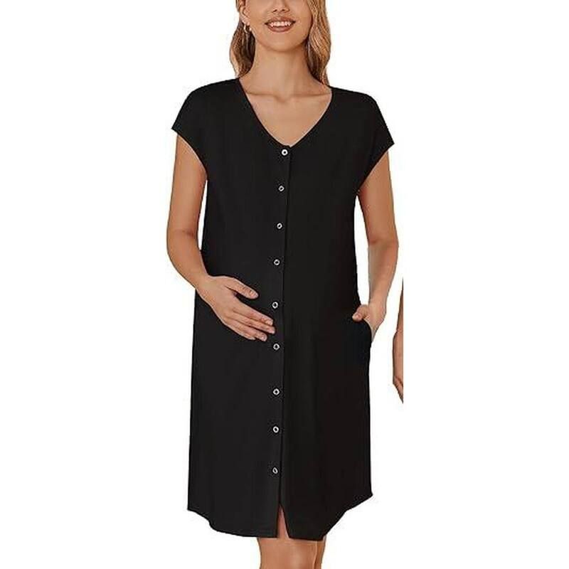 【送料無料】 エコアー レディース ナイトウェア アンダーウェア Ekouaer Labor and Delivery Gown for Hospital Nursing Nightgown Mate