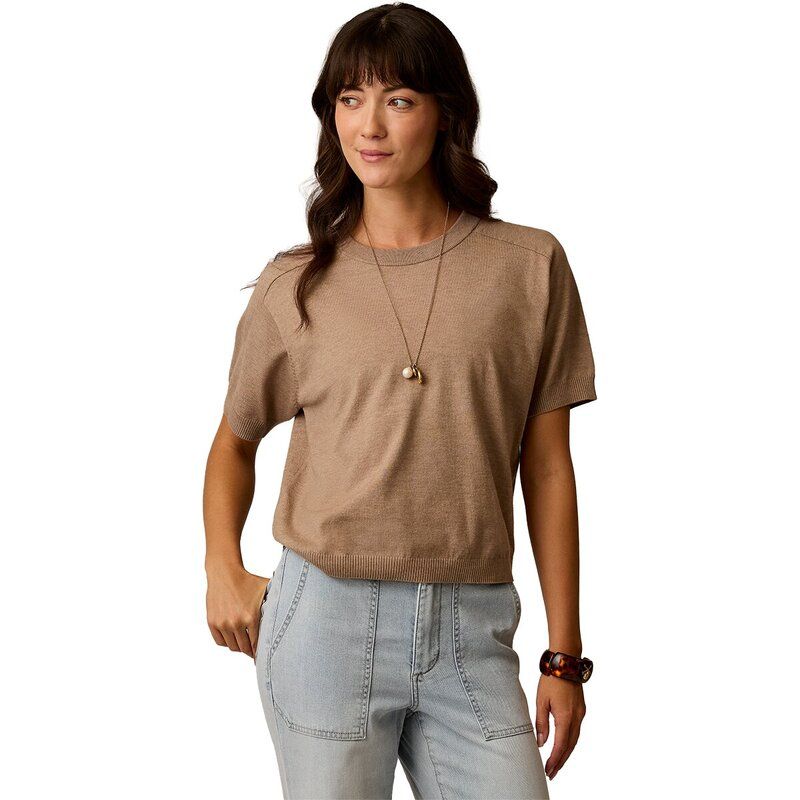 【送料無料】 カーブデザイン レディース ニット・セーター アウター Josie Sweater TShirt Womens Dark Barley