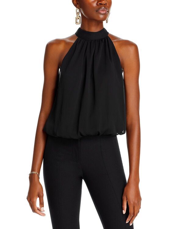 アリスアンドオリビア レディース トップス シャツ ホルター Alice and Olivia Maris Halter Neck Top Black ブラック