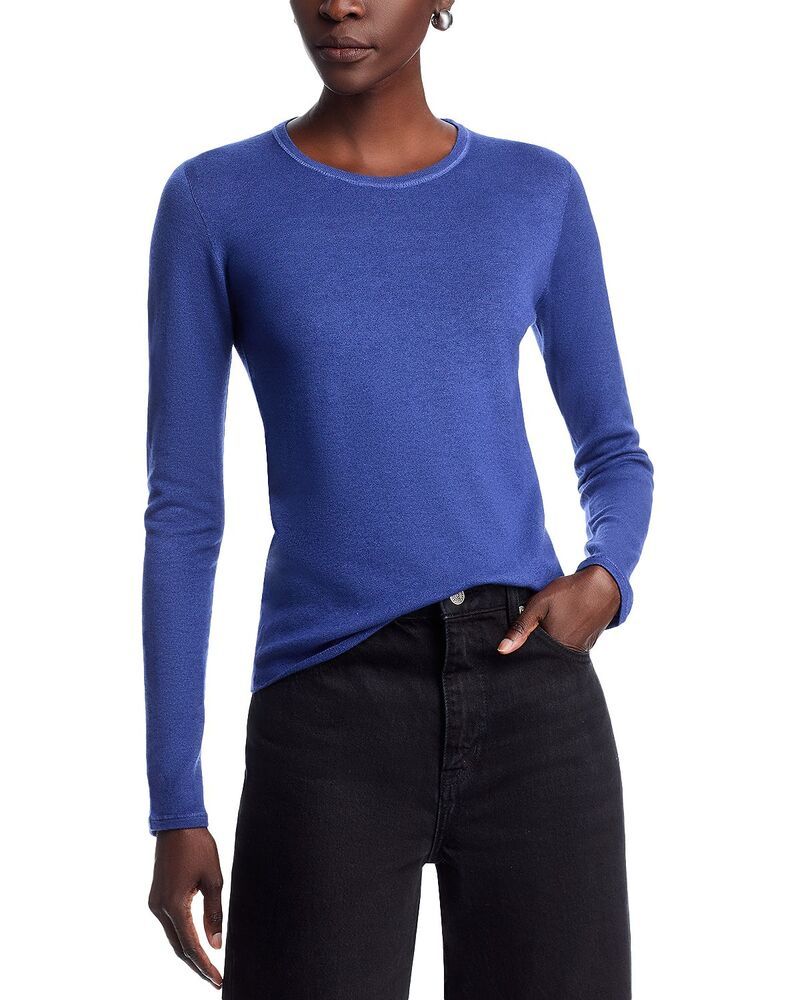 マジェスティック レディース トップス シャツ クルーネック Majestic Filatures Machine Washable Cashmere Crewneck Top Blue Moon ブ