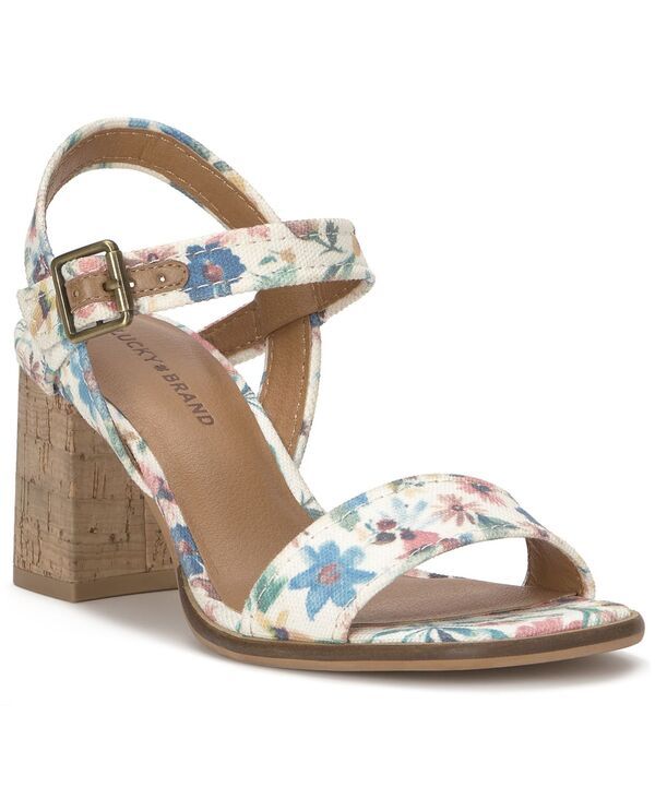 ラッキーブランド レディース シューズ サンダル ヒール Lucky Brand Womens Hallia Block Heel Dressandals Pastel Multi Floral Ca