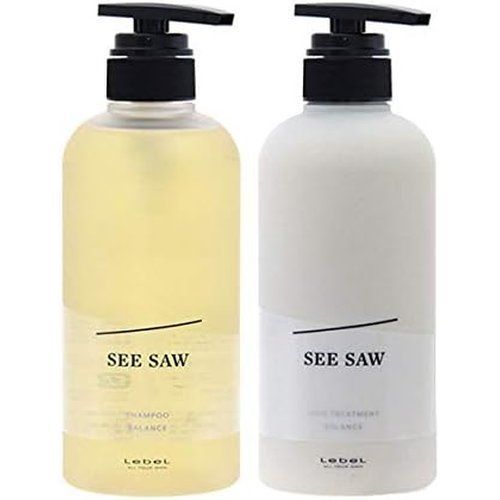 ルベル セット品 SEE/SAW シーソー ヘア＆スキャルプシャンプーB × ヘアトリートメントB 500ml/500g 2個アソート