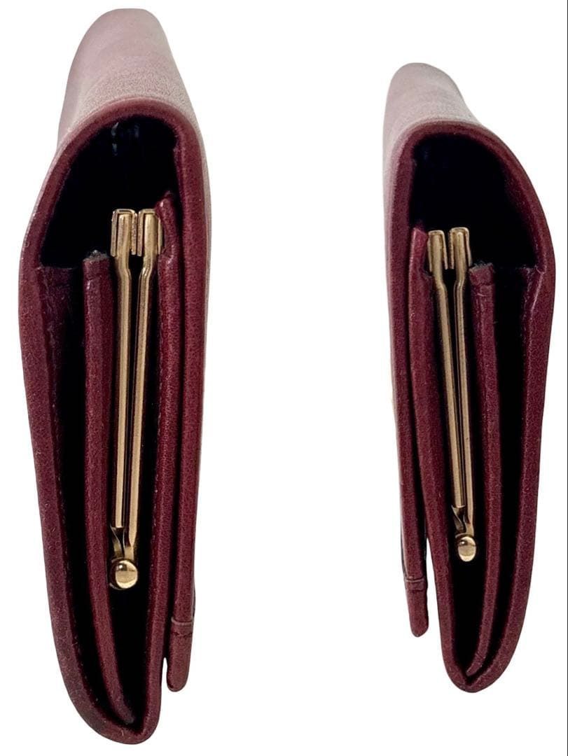 CELINE 長財布 フラップウォレット ガンチーニ ゴールド金具 がま口