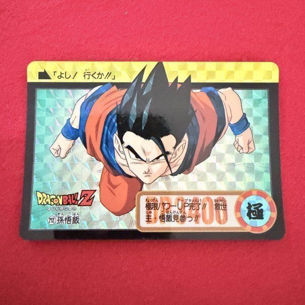 ドラゴンボール DBZ カードダス 孫悟飯 キラ No.212 裏闘No.858 1995年