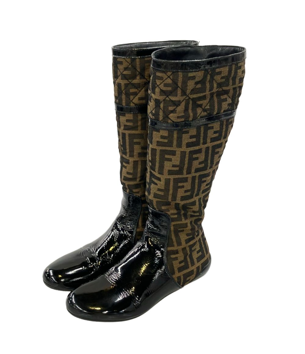 フェンディ ロングブーツ ズッカ柄 レディース SIZE 36 (23cm) FENDI