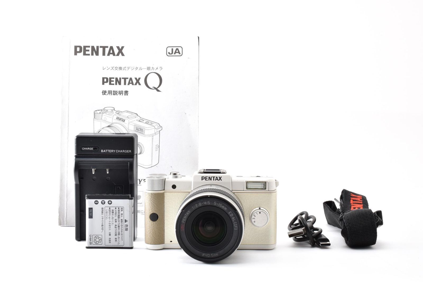 ☆良品 ショット数3571回☆ ペンタックス PENTAX Q ホワイト + 02