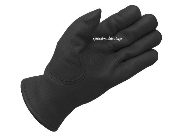 CHURCHILL GLOVE BLACK L/チャーチルグローブ黒ブラック裏地なし鹿革