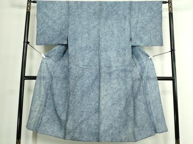 平和屋着物∴夏物　男性　浴衣　有松鳴海絞り　三浦絞り　綿　逸品　DABJ4084cd