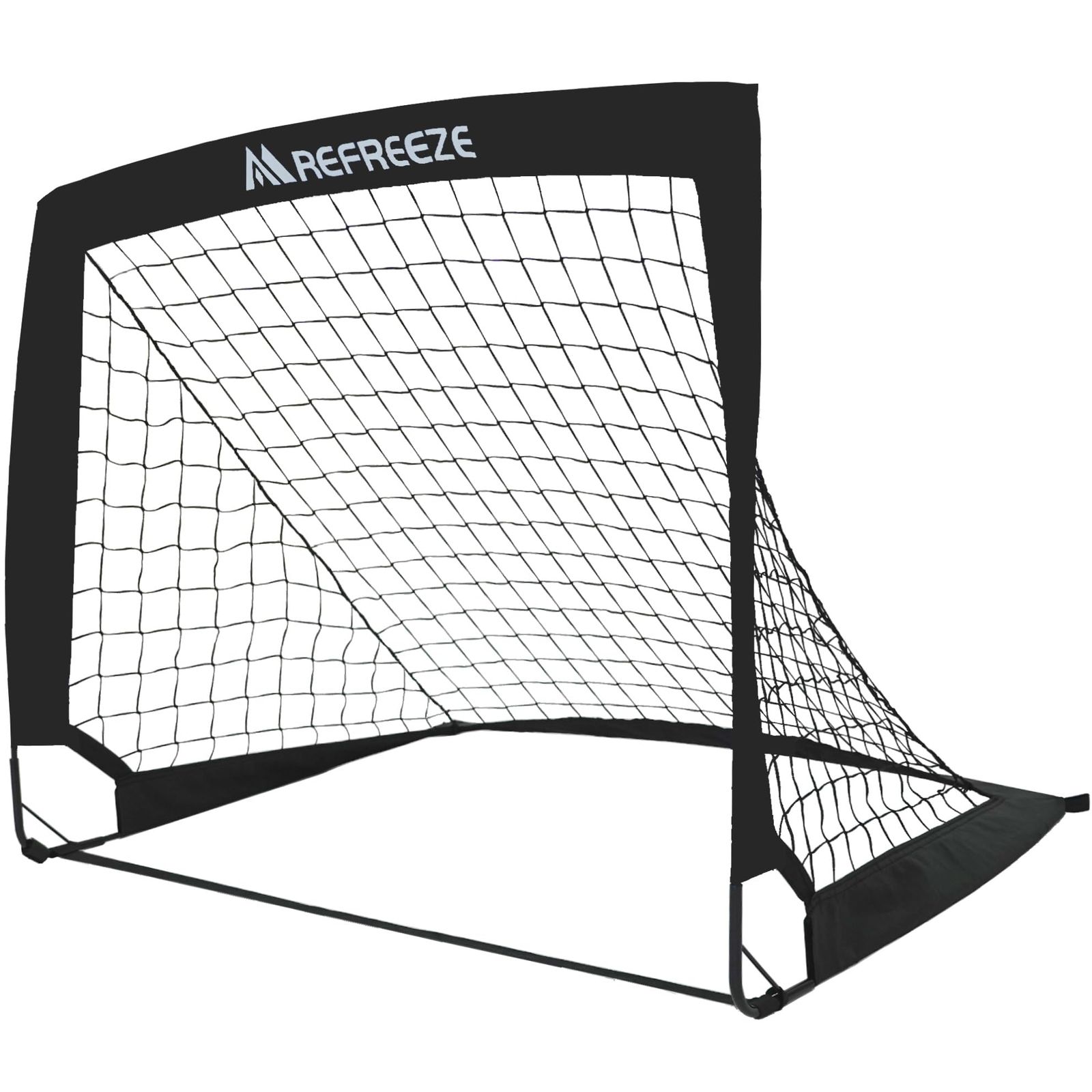 【REFREEZE(リフリーズ)】 折りたたみ サッカーゴール 収納バッグ付き 室内 屋外兼用 ポータブル (90×74cm ブラック 1個, 90×74cm) 1 23,892円