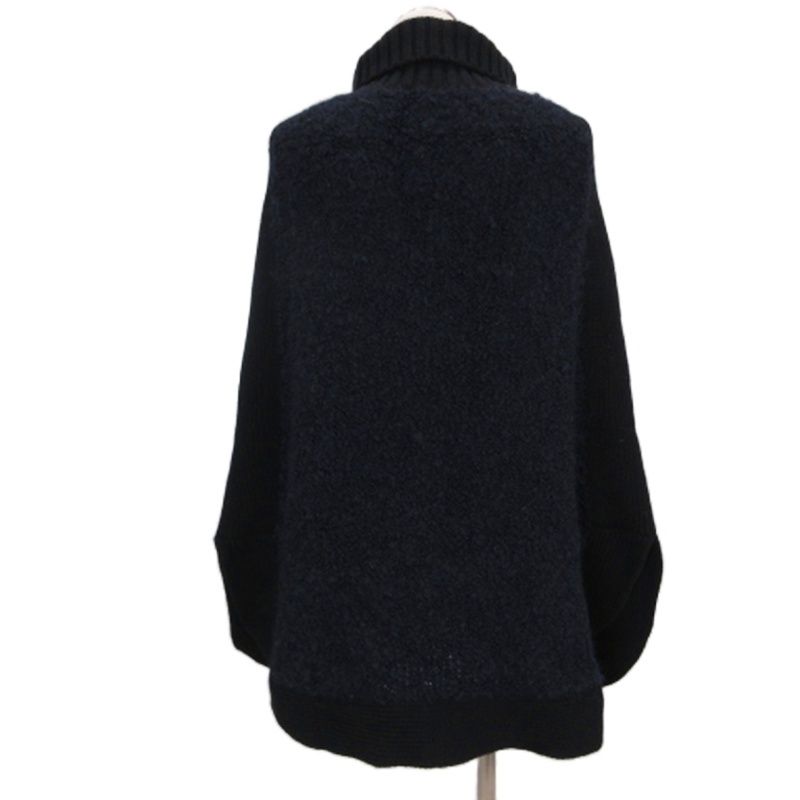 サカイラック sacai luck ニット セーター ポンチョ ネイビー2 