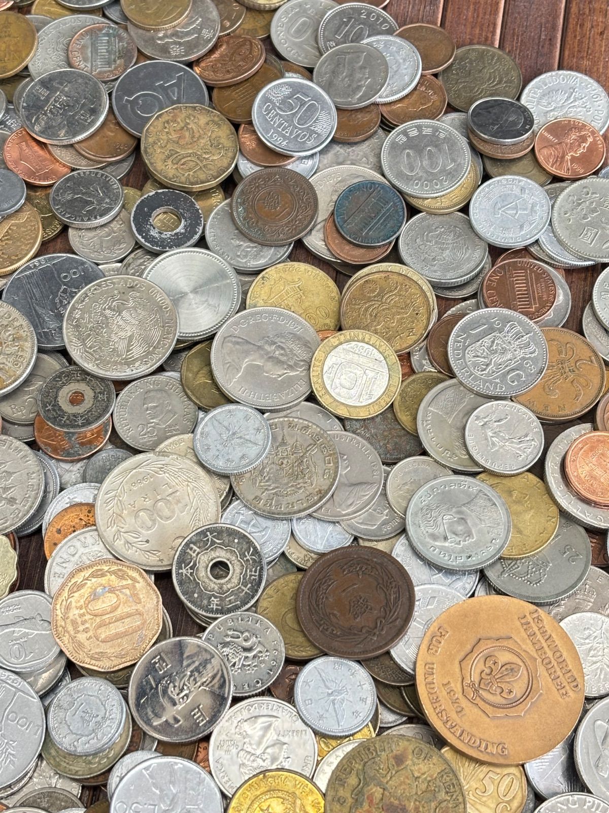 たっぷり3kg】日本・世界の硬貨 外国コイン 古銭 大量まとめ売り 未