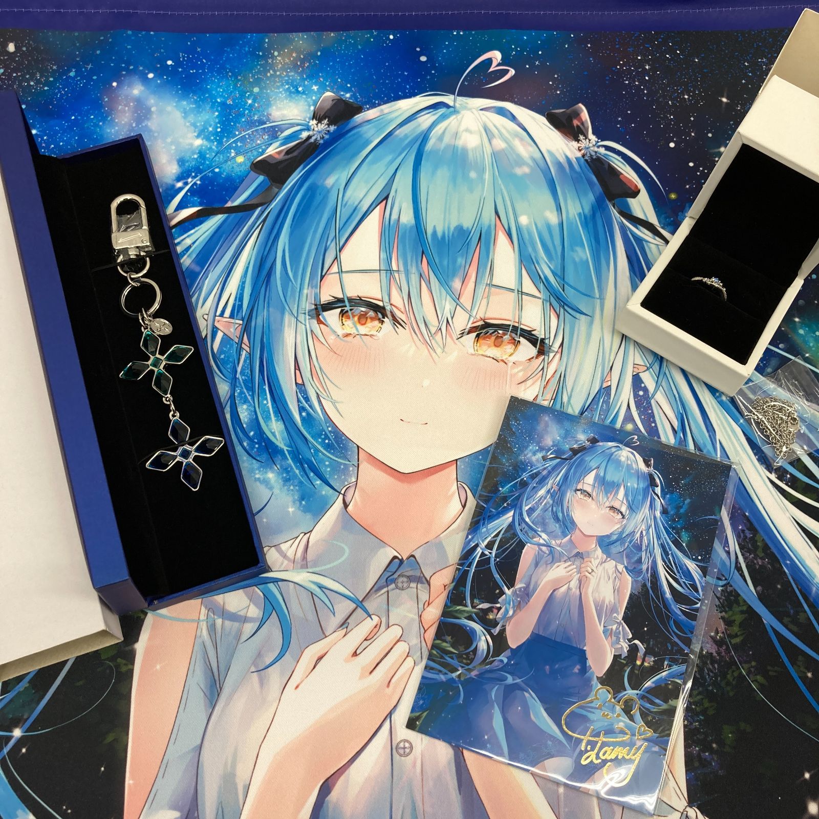 雪花ラミィ 活動一周年記念セット ホロ 雪花ラミィ 活動一周年記念 グッズ 4点セット【WS2407-003