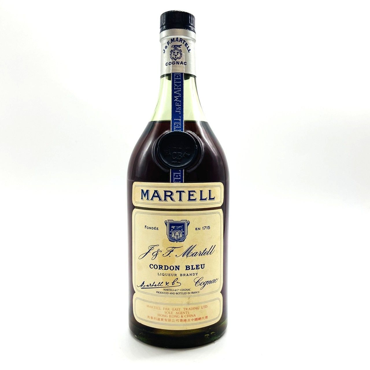 ▼ MARTELL マーテル CORDON BLEU コルドンブルー ブランデー 700ml 度数記載無し グリーンボトル 分割ラベル 古酒▼L201640