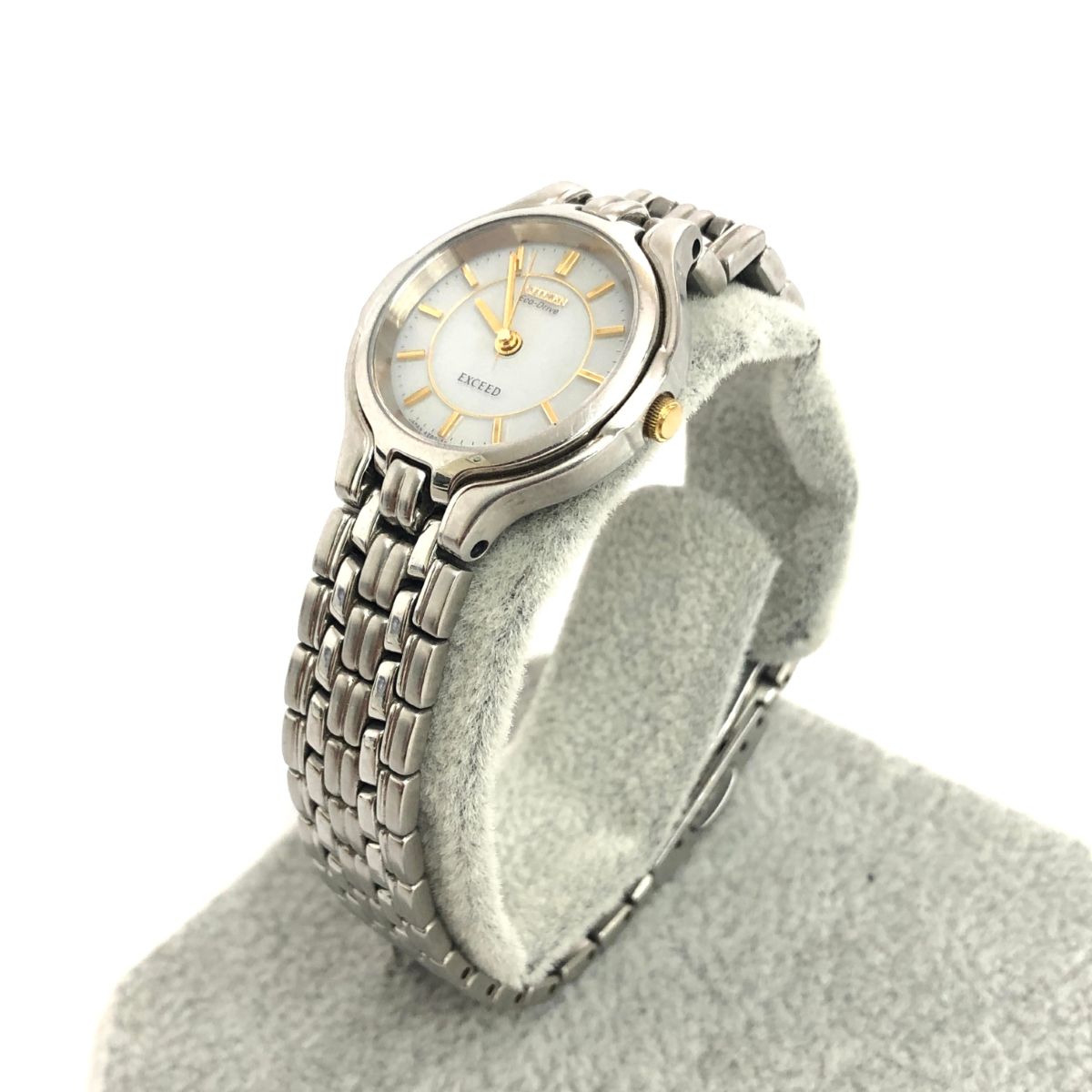Citizen シチズン シチズンエクシード/電波ソーラー腕時計 SS A980-T001921/エコドライブ シルバーカラー レディース / 240001218982 7,700円