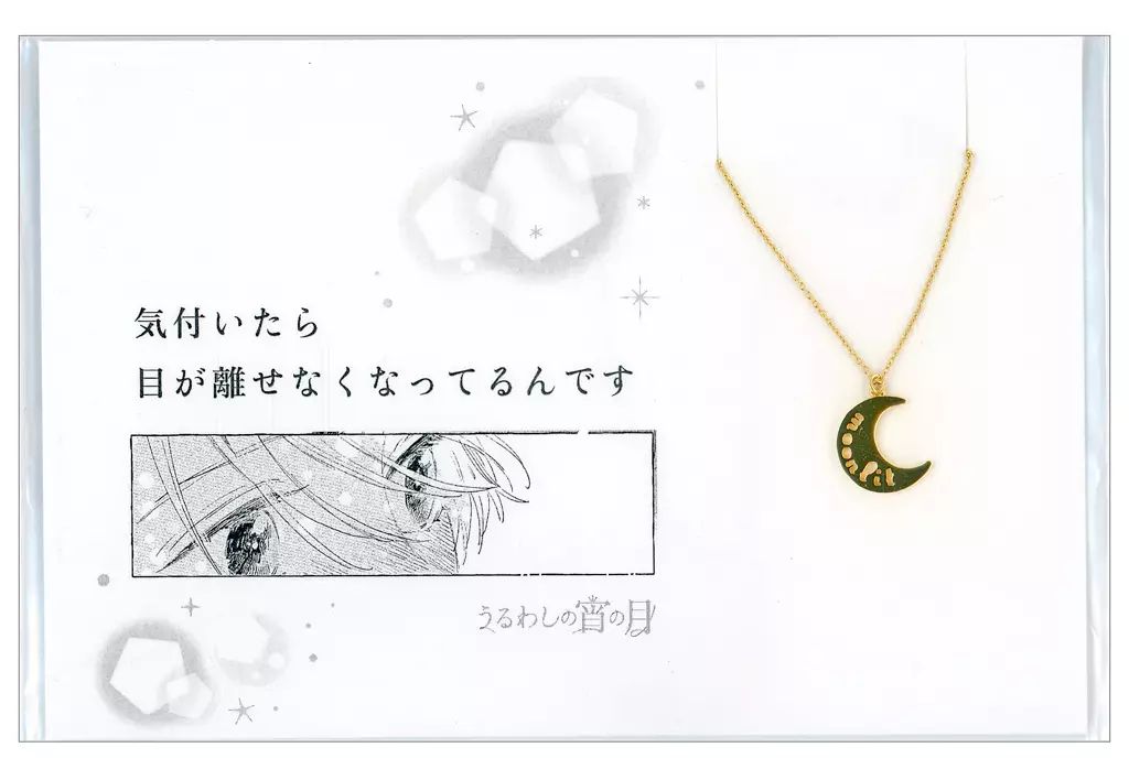 [Used] silverware/ring/accessory moonlit 5108 (word bar) necklace “Moist Night Moon”