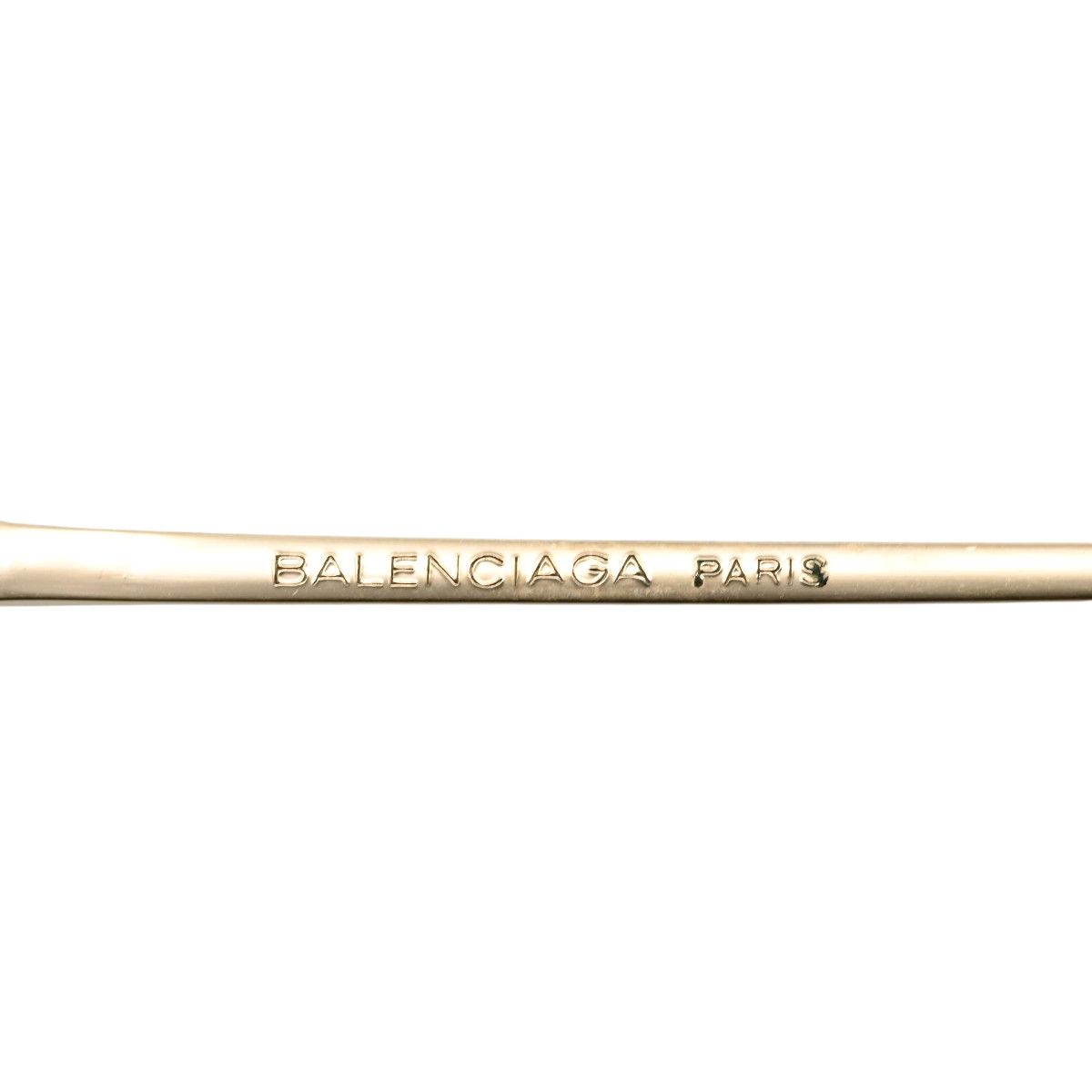 BALENCIAGA バレンシアガ ヴィンテージ サイドBBロゴ メタル ブラウン