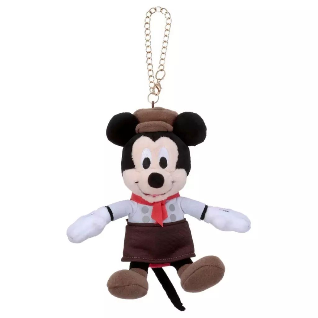 [Used] Plush Mascot Plush Toy Badge Mickey Mouse Pan Shop Costume Chain Strap Mascot “Disney”