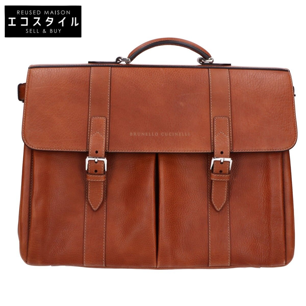 BRUNELLO CUCINELLI BRUNELLO CINELLI GRAIN LEATHER BRIEFCASE BUSINESS BAG