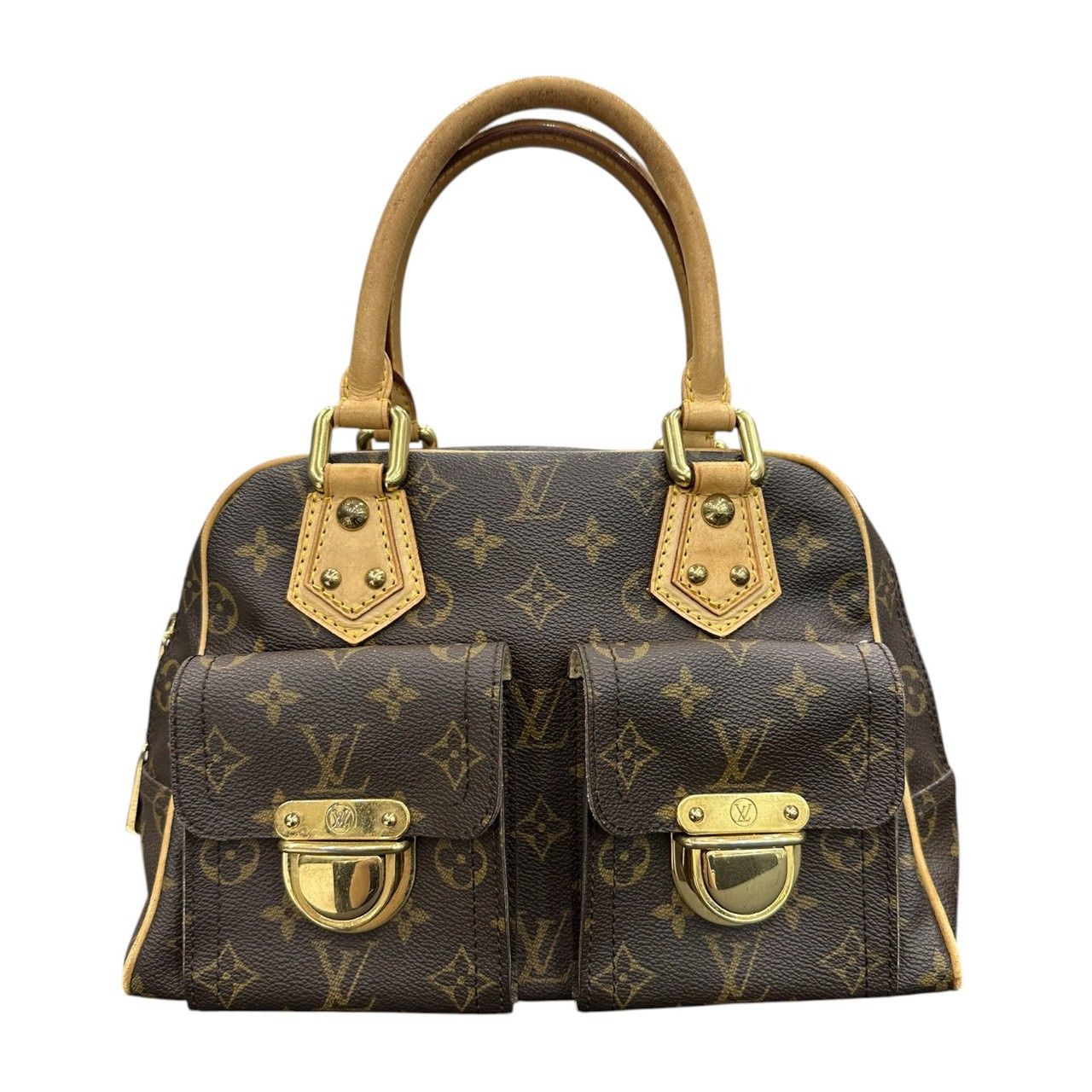 LOUIS VUITTON ルイヴィトン モノグラム マンハッタンPM ブラウン