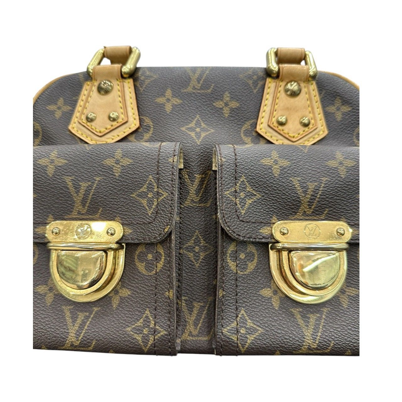 LOUIS VUITTON ルイヴィトン モノグラム マンハッタンPM ブラウン
