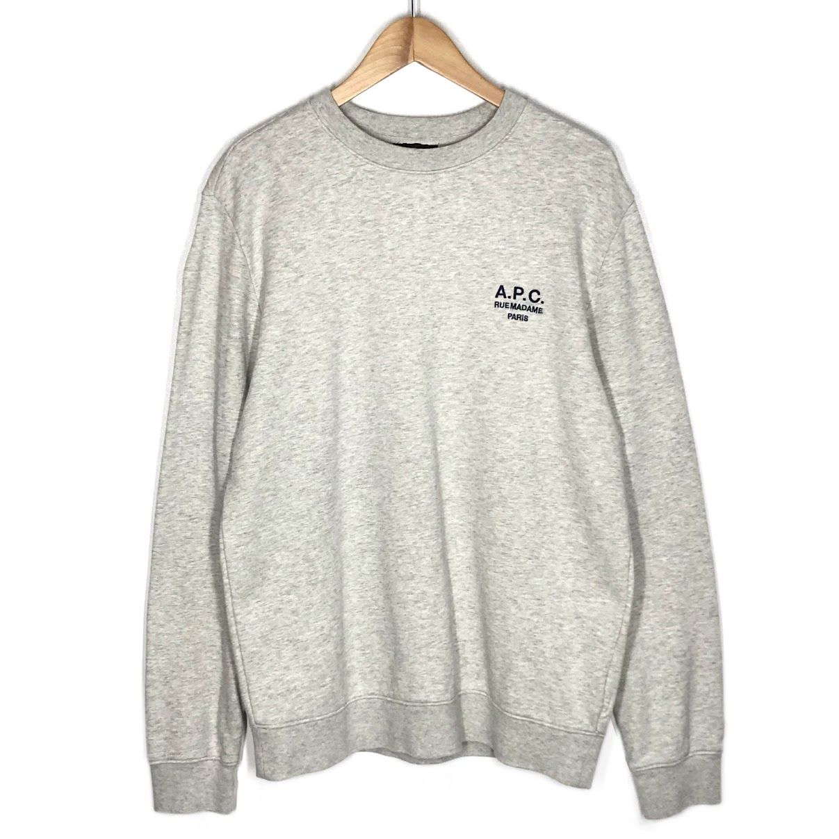 倉吉店】 中古 A.P.C | アーペーセー スウェット ワンポイントロゴ刺繍